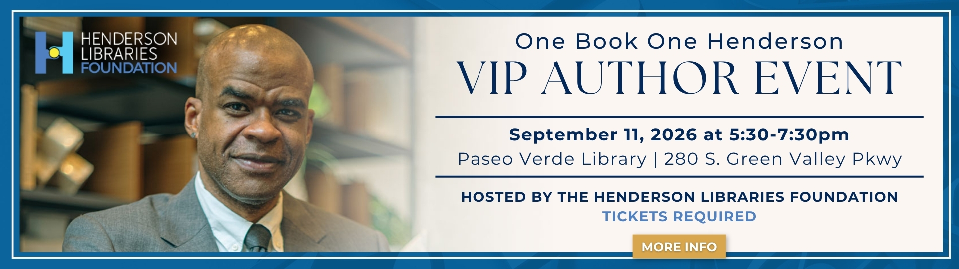Henderson Libraries Foundation VIP Author Event