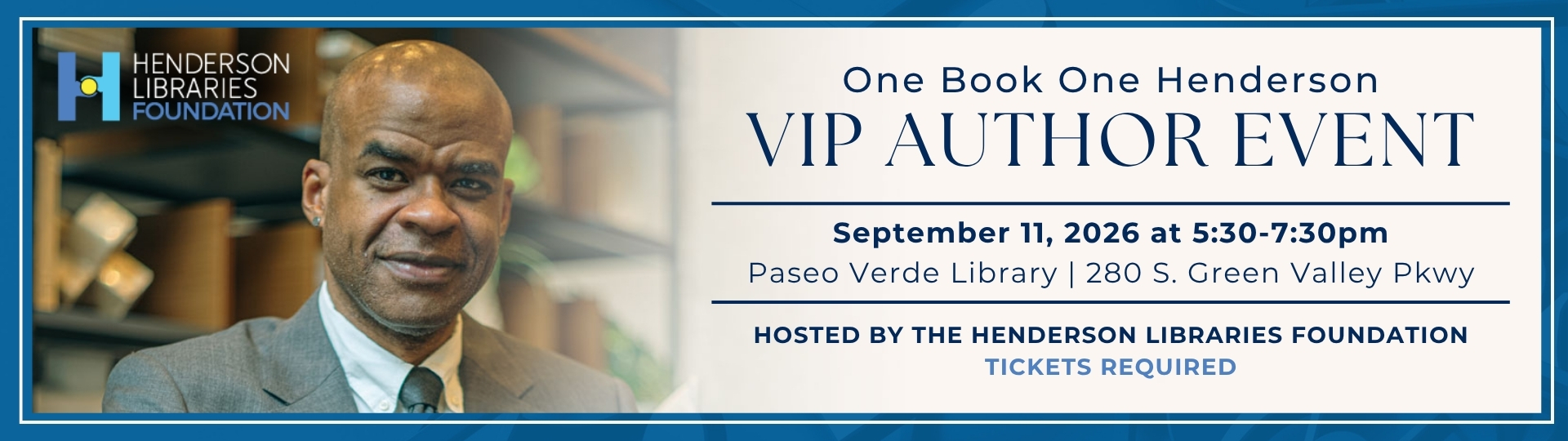 Henderson Libraries Foundation VIP Author Event