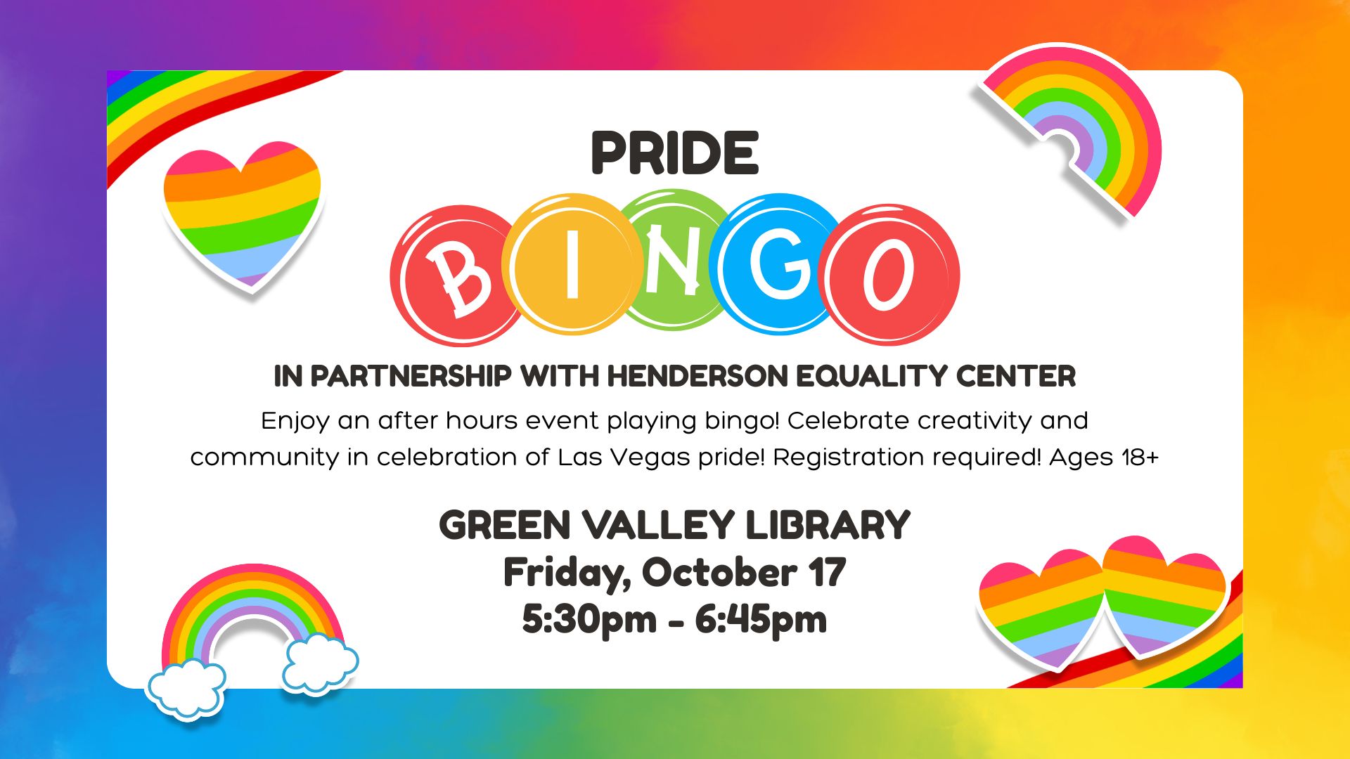 Pride Bingo